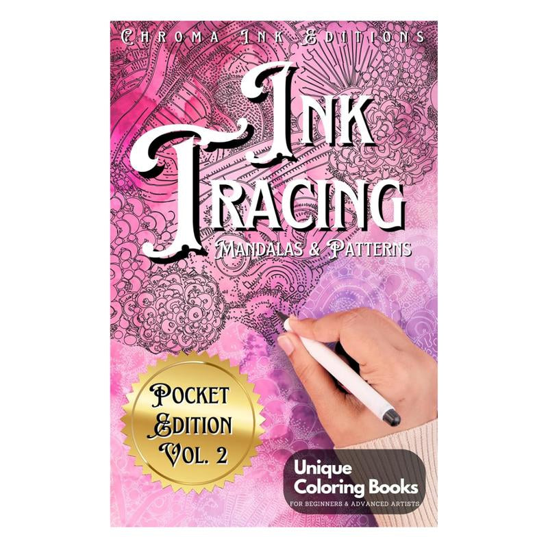Chroma Ink Editions Official Ink Tracing Coloring Book Hidden Cities Vol 2 Unique Coloring Books for Beginners Advanced Artists 8 5 X 11 Inches