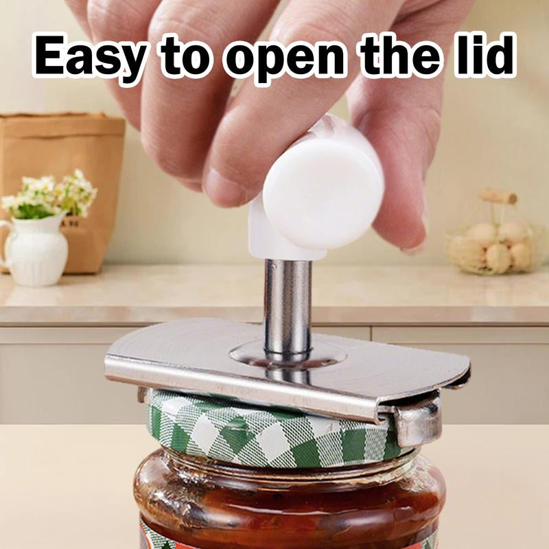 2 Counts Jar Can Opener Lid Opener,Manual Can Openers Lid Remover to Open Jar Easily(White & Green)