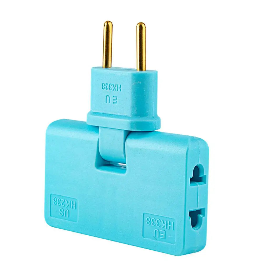 Creative European Regulation 1 in 3 Convenient Rotary Plug Germany France Russia Spain Travel Lightweight Universal EU Adapters