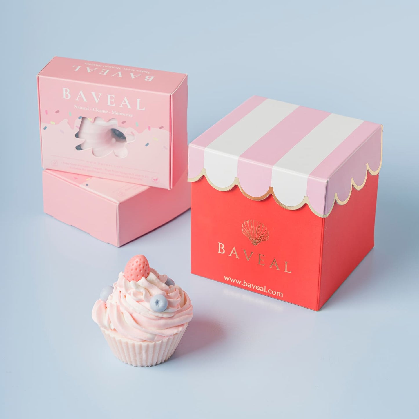 Baveal – Cake Art Kap Kek Tasarımlı Nemlendiricili El ve Vucüt Sabunu-1