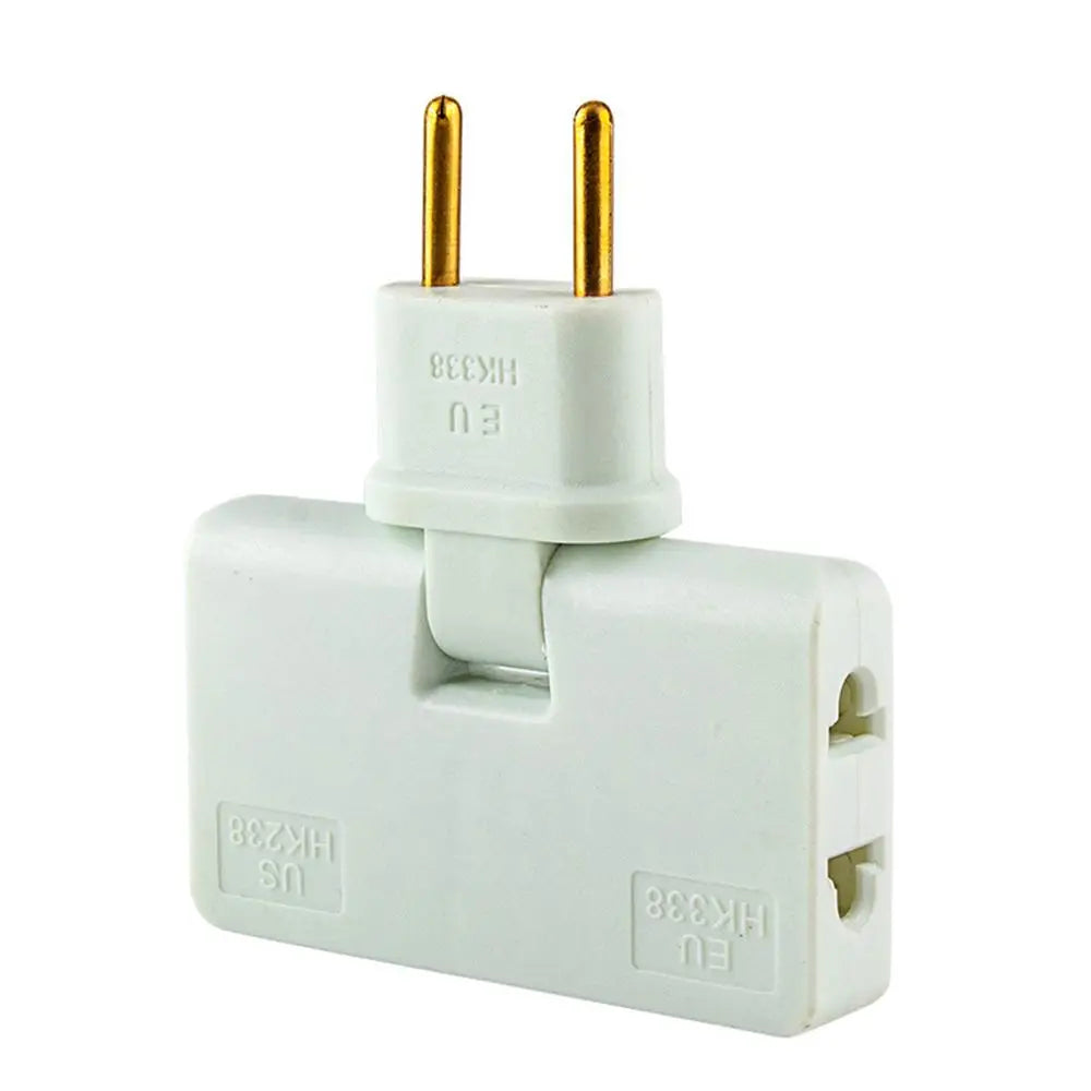 Creative European Regulation 1 in 3 Convenient Rotary Plug Germany France Russia Spain Travel Lightweight Universal EU Adapters