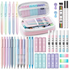 Four Candies 36PCS Aesthetic School Supplies, Mechanical Pencils 0.5Mm, 0.7Mm, 0.9Mm & 2.0Mm with 624PCS Lead Refills, Cute Mechanical Pencils for Writing, Drawing & Drafting,Backtoschool,Schoolsupplies,Backtoschoolshopping