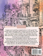 Chroma Ink Editions Official Ink Tracing Coloring Book Hidden Cities Vol 2 Unique Coloring Books for Beginners Advanced Artists 8 5 X 11 Inches