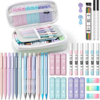 Four Candies 36PCS Aesthetic School Supplies, Mechanical Pencils 0.5Mm, 0.7Mm, 0.9Mm & 2.0Mm with 624PCS Lead Refills, Cute Mechanical Pencils for Writing, Drawing & Drafting,Backtoschool,Schoolsupplies,Backtoschoolshopping
