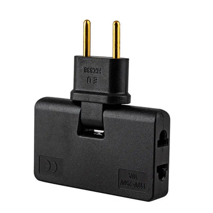 Creative European Regulation 1 in 3 Convenient Rotary Plug Germany France Russia Spain Travel Lightweight Universal EU Adapters