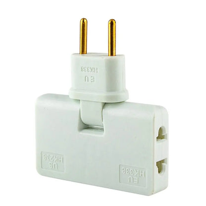 Creative European Regulation 1 in 3 Convenient Rotary Plug Germany France Russia Spain Travel Lightweight Universal EU Adapters