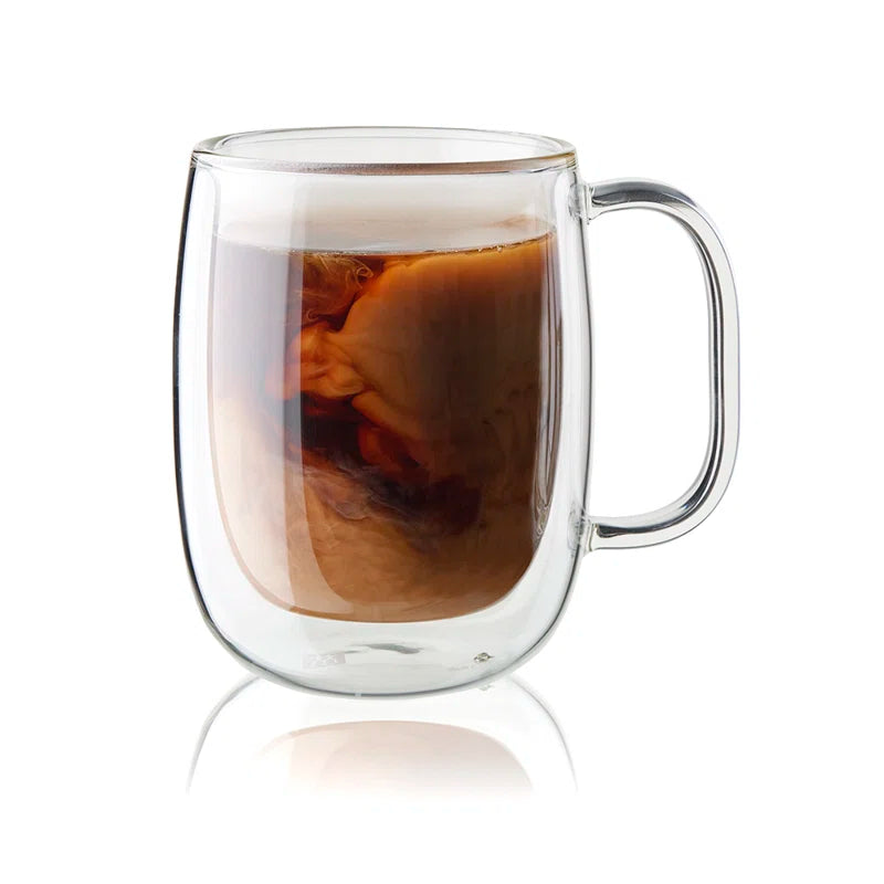 ZWILLING Sorrento plus Double-Wall Glass Coffee Mug, Clear