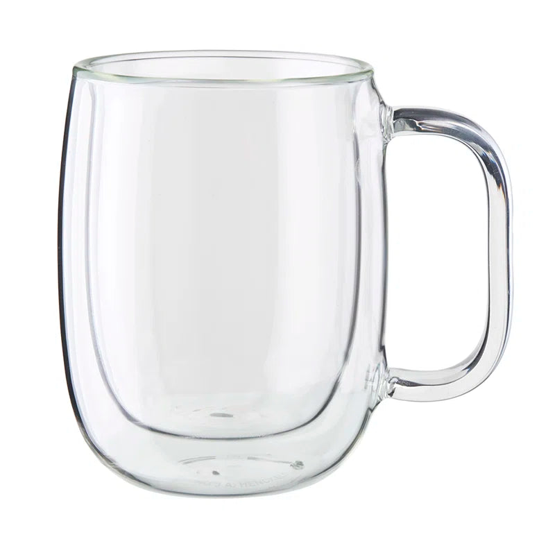 ZWILLING Sorrento plus Double-Wall Glass Coffee Mug, Clear